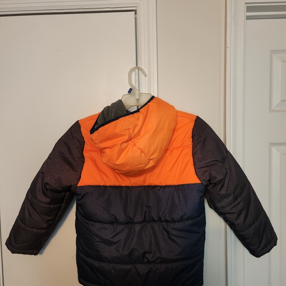 OshKosh B'gosh Orange and Dark Grey Puffer Jacket
